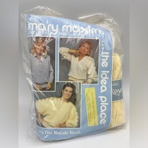 Mary Maxim Needlecraft Kits with Sweater Patterns